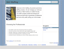 Tablet Screenshot of eacstaffing.com